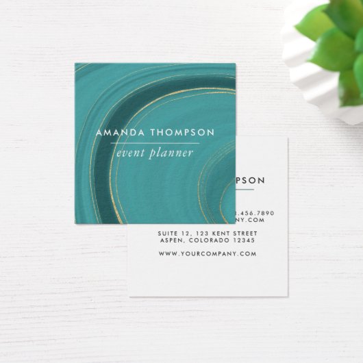 Türkis und Gold Agate (Schreibtisch)