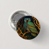 Türkis und Gold Button (Vorne & Hinten)