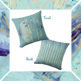 Türkis und Gold Kissen