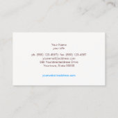 Türkis und Gold Moderne Muster Schönheitssalon Visitenkarte (Rückseite)