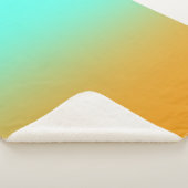 Türkis und Gold Sherpadecke (3/4)