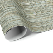 Türkis und goldgestreiftes Muster Geschenkpapier (Rolleneckpunkt)