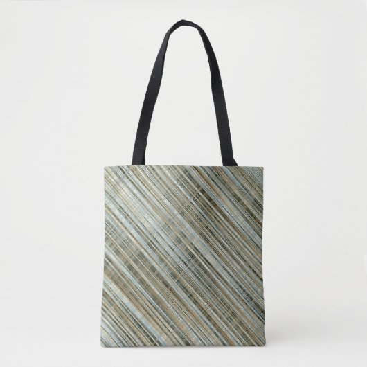 Türkis und goldgestreiftes Muster Tasche (Vorderseite)