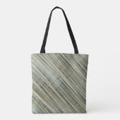 Türkis und goldgestreiftes Muster Tasche (Rückseite)
