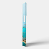 Türkis- und Goldmarmor Case-Mate iPhone Hülle (Rückseite / Rechts)