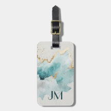 Türkis- und Goldmarmor