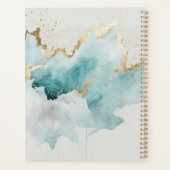 Türkis- und Goldmarmor Planer (Rückseite)