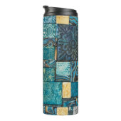 Türkis-und Goldmosaik-Fliesen Thermosbecher (Nach rechts gedreht)