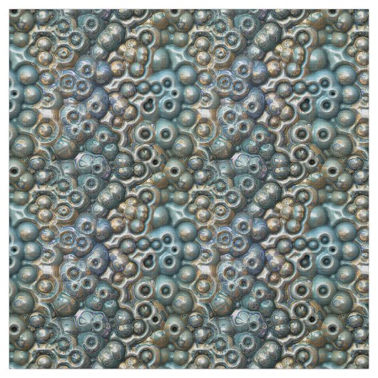 Türkis- und Goldmuster Stoff (Muster)