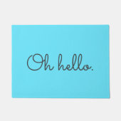 Türkis und Grau Fußmatte (Vorderseite)