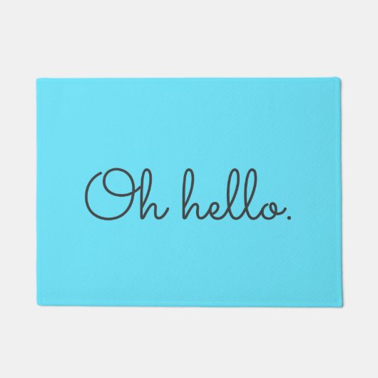 Türkis und Grau Fußmatte (Vorderseite)