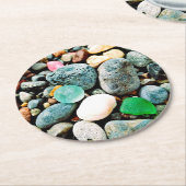 Türkis- und Green Seaglass Pullboard Untersetzer (Angewinkelt)