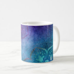 Türkis-und Grün-elegante Lotos-Blume Kaffeetasse