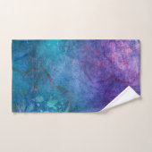 Türkis und Grün Elegante Lotus Blume Badhandtuch Set (Handtuch)