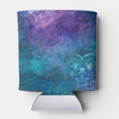 Türkis und Grün Elegante Lotus Blume Dosenkühler (Rückseite)