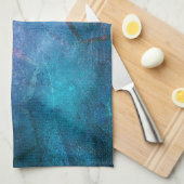 Türkis und Grün Elegante Lotus Blume Geschirrtuch (Viertel Falte)