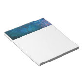 Türkis und Grün Elegante Lotus Blume Notizblock (angewinkelt)