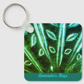 Türkis und grün Schlüsselanhänger (Vorderseite)