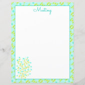 Türkis und Kalkgrün (Rückseite)