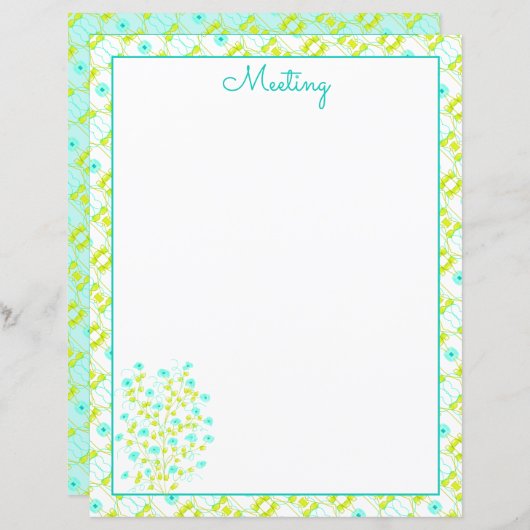 Türkis und Kalkgrün (Vorne/Hinten)