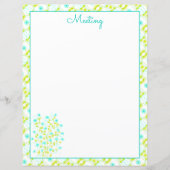 Türkis und Kalkgrün (Vorderseite)