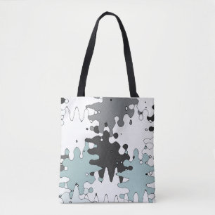 Türkis und Korallen Einzigartiges Muster Tasche