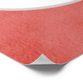 Türkis und Korallenblumen Brautparty Empfang Poster (Ecke)