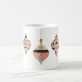 Türkis und Korallenretro aus dem Mittelalter Kaffeetasse (Mittel)