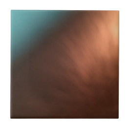 Türkis und Kupfer-braune Fliesen