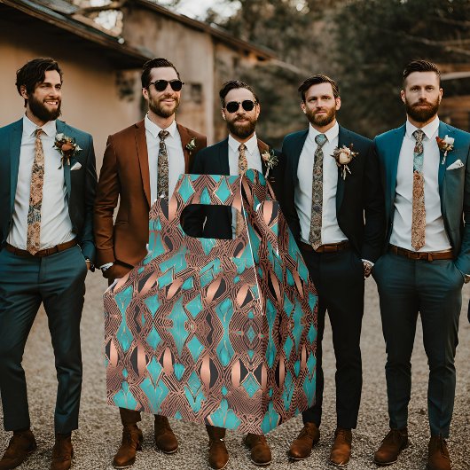 Türkis und Kupfer Geschenkschachtel