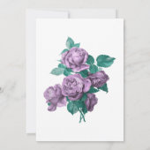 Türkis und Lavendel Brautparty Einladung (Rückseite)