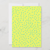 Türkis und Lemon Tropical Summer Bachelorette Einladung (Rückseite)