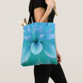 Türkis und lila Blume Tasche (Von Nahem)