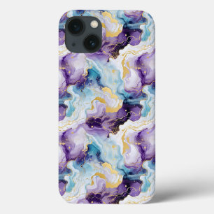 Türkis und Lila Marmor Case-Mate iPhone Hülle