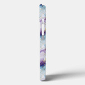 Türkis und Lila Marmor Case-Mate iPhone Hülle (Rückseite / Links)