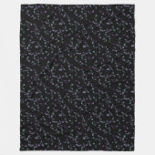 Türkis und lila Musiknoten-Fleece-Decke Fleecedecke (Vorderseite)