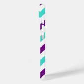 Türkis und Lila Zigzag Case-Mate iPhone Hülle (Rückseite / Links)
