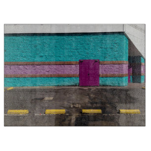 Türkis und Magenta Wand Foto Glas Schneidbrett Boa Schneidebrett