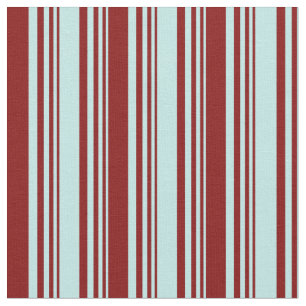 Türkis und Maroon Streifen Muster Stoff