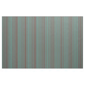 Türkis- und Maroonfarbene Streifen/Linienmuster Stoff (Fat Quarter (45,7 x 55,9 cm))