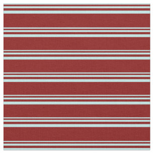 Türkis- und Maroonfarbene Streifen-/Linienmuster Stoff