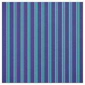 Türkis- und Mitternachtsblau gestreiftes Muster Stoff (Muster)