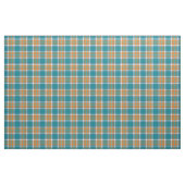 Türkis und Orange Sporty Kariert Stoff (Fat Quarter (45,7 x 55,9 cm))