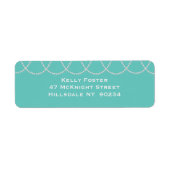 Türkis und Perlen Brautparty, weiß (Vorne)