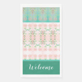 Türkis und Pinke Serviette (Vorderseite)