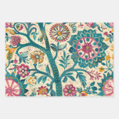 Türkis und rosa Batik Print Geschenkpapier Set (Vorderseite 2)