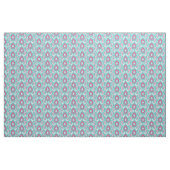Türkis und Rosa Ikat Paisley Stoff (Yard (91,4 cm))