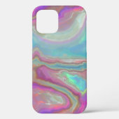 Türkis und Rosa Opal Agate Case-Mate iPhone Hülle (Rückseite)