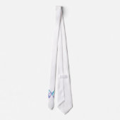 Türkis und rosa Schmetterlings-Krawatte Krawatte (Rückseite)