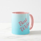 Türkis und rosa tasse (VorderseiteRechts)